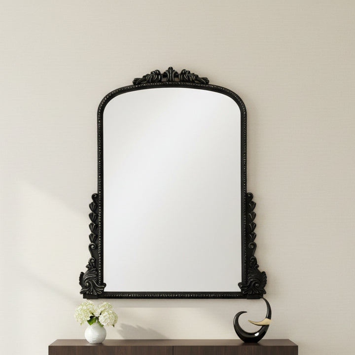 WOOD, 84", MIRROR WITH ANTIQUE FRAME, BLACK Mirrors| Sagebrook Home