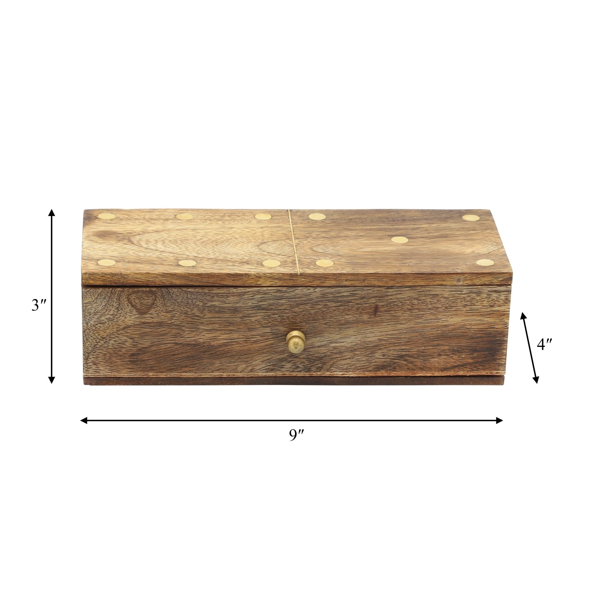 WOOD, 9X3 DOMINOES, BROWN Table Decors| Sagebrook Home