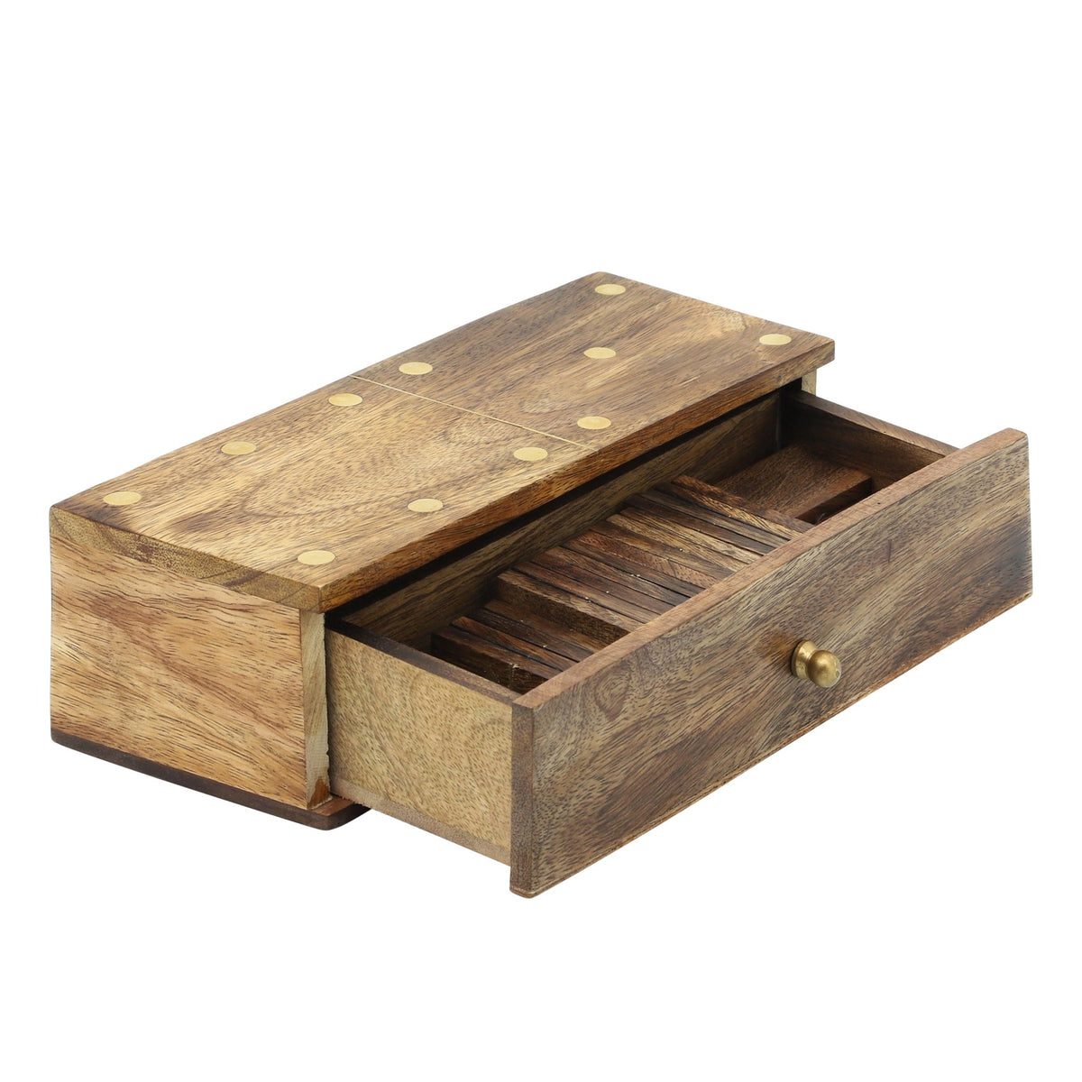 WOOD, 9X3 DOMINOES, BROWN Table Decors| Sagebrook Home