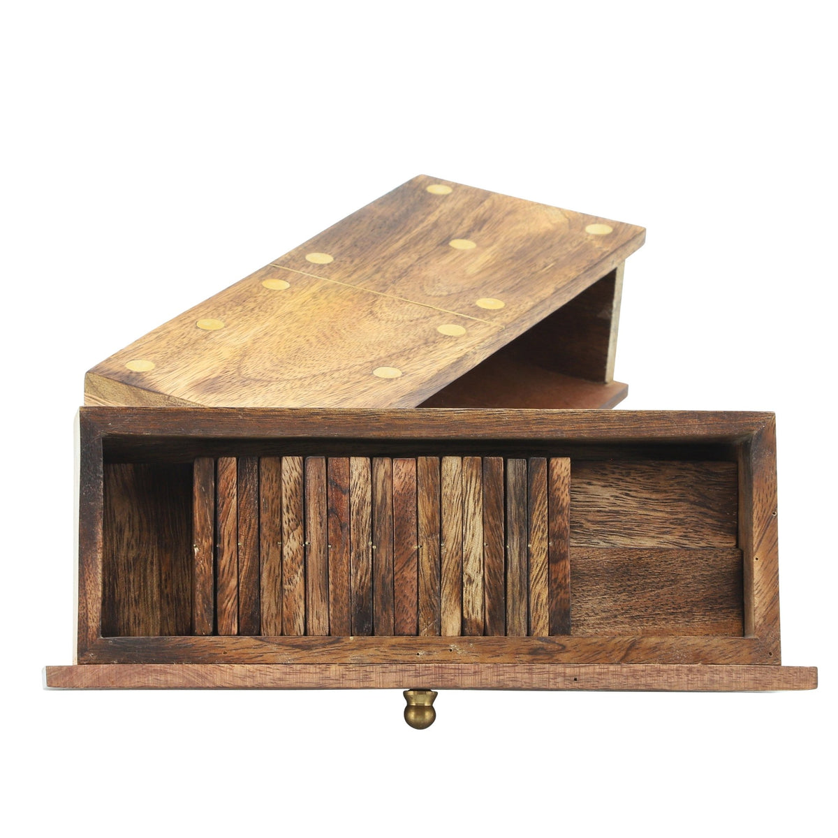 WOOD, 9X3 DOMINOES, BROWN Table Decors| Sagebrook Home