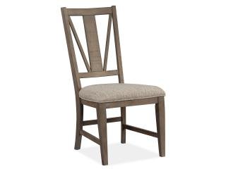 Wood Dining Side Chair w/Upholstered Seat KD - Al Rugaib Furniture