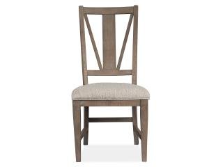 Wood Dining Side Chair w/Upholstered Seat KD - Al Rugaib Furniture