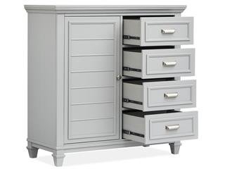 Wood Door Chest - Grey KD - Al Rugaib Furniture
