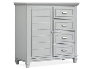 Wood Door Chest - Grey KD - Al Rugaib Furniture