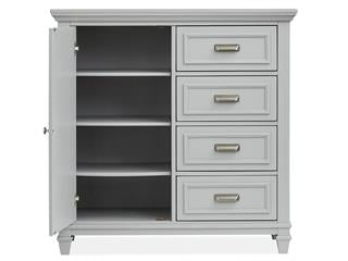 Wood Door Chest - Grey KD - Al Rugaib Furniture