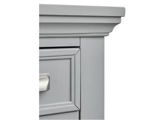 Wood Door Chest - Grey KD - Al Rugaib Furniture