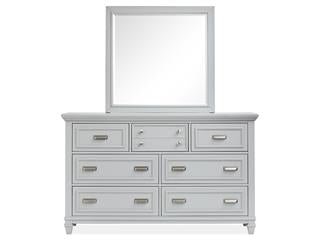 Wood Drawer Dresser - Grey KD - Al Rugaib Furniture