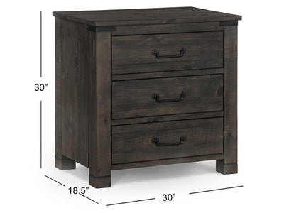 Wood Drawer Nightstand - Al Rugaib Furniture