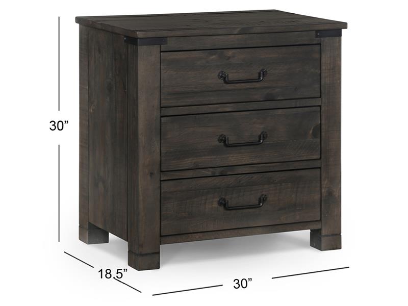 Wood Drawer Nightstand - Al Rugaib Furniture