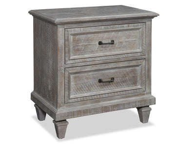 Wood Drawer Nightstand - Al Rugaib Furniture