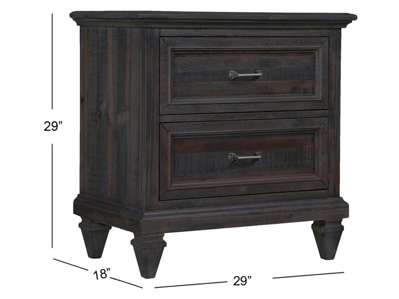 Wood Drawer Nightstand - Al Rugaib Furniture