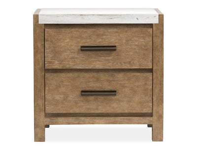 Wood Drawer Nightstand - Al Rugaib Furniture