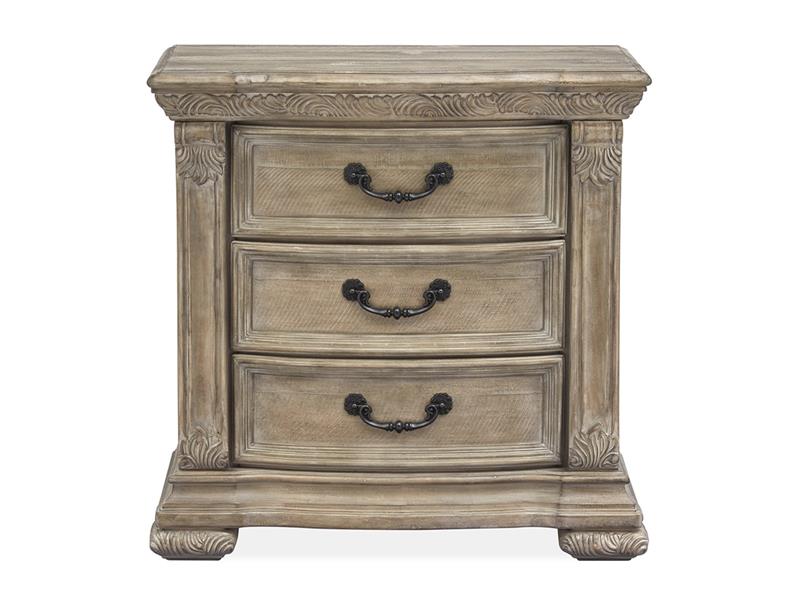 Wood Drawer Nightstand - Al Rugaib Furniture