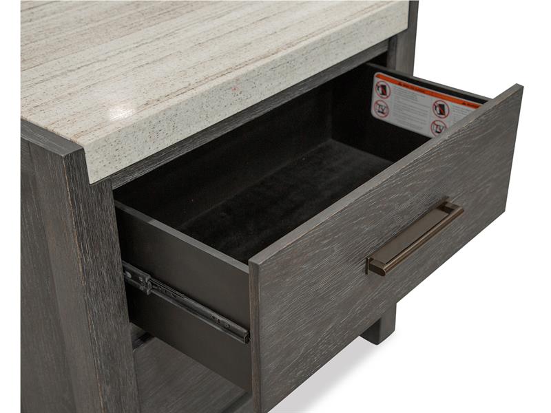 Wood Drawer Nightstand - Al Rugaib Furniture