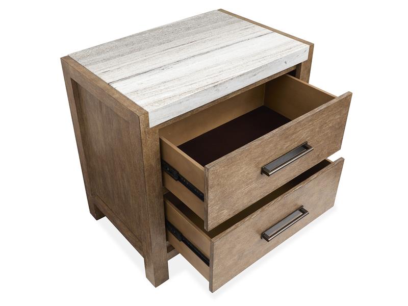 Wood Drawer Nightstand - Al Rugaib Furniture