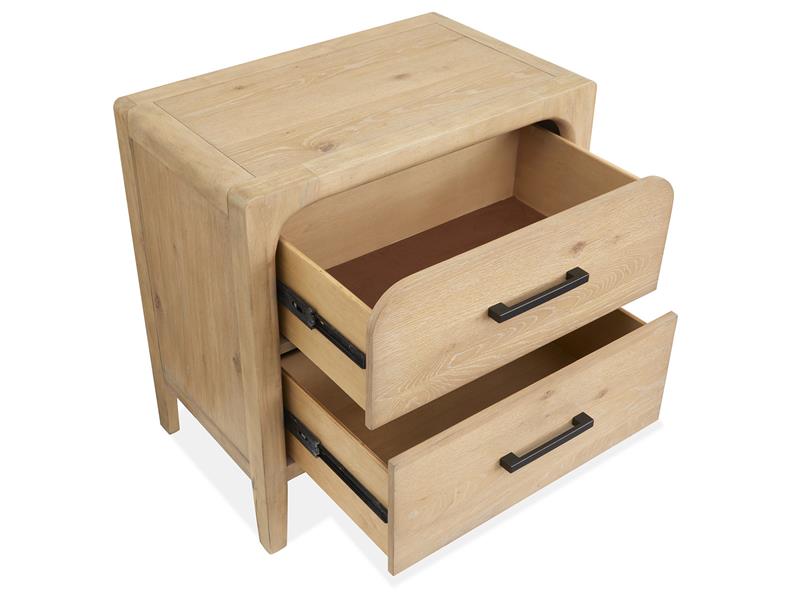 Wood Drawer Nightstand - Al Rugaib Furniture