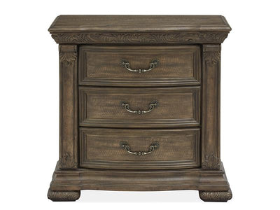 Wood Drawer Nightstand - Al Rugaib Furniture