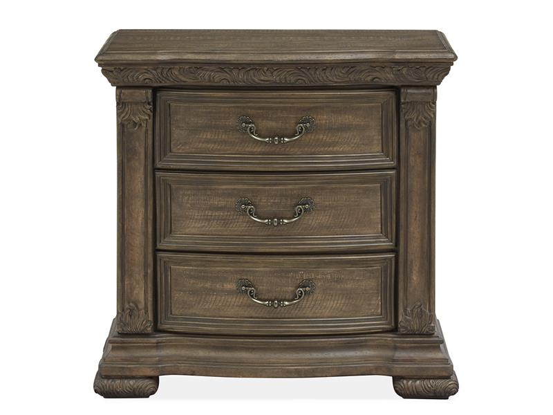 Wood Drawer Nightstand - Al Rugaib Furniture