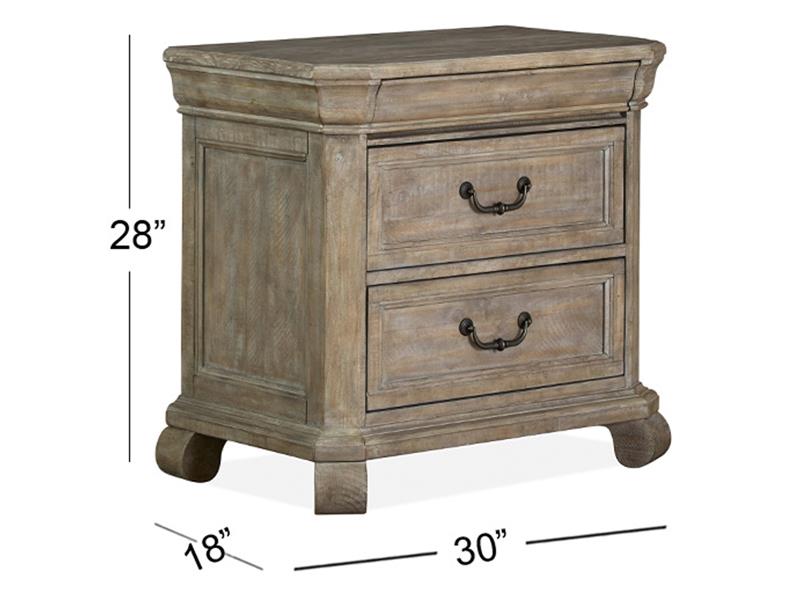 Wood Drawer Nightstand - Al Rugaib Furniture