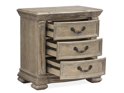Wood Drawer Nightstand - Al Rugaib Furniture