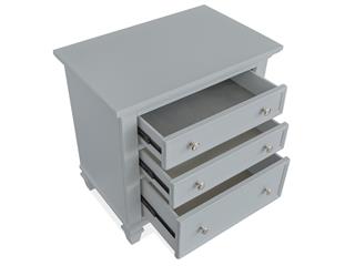 Wood Drawer Nightstand - Grey KD - Al Rugaib Furniture