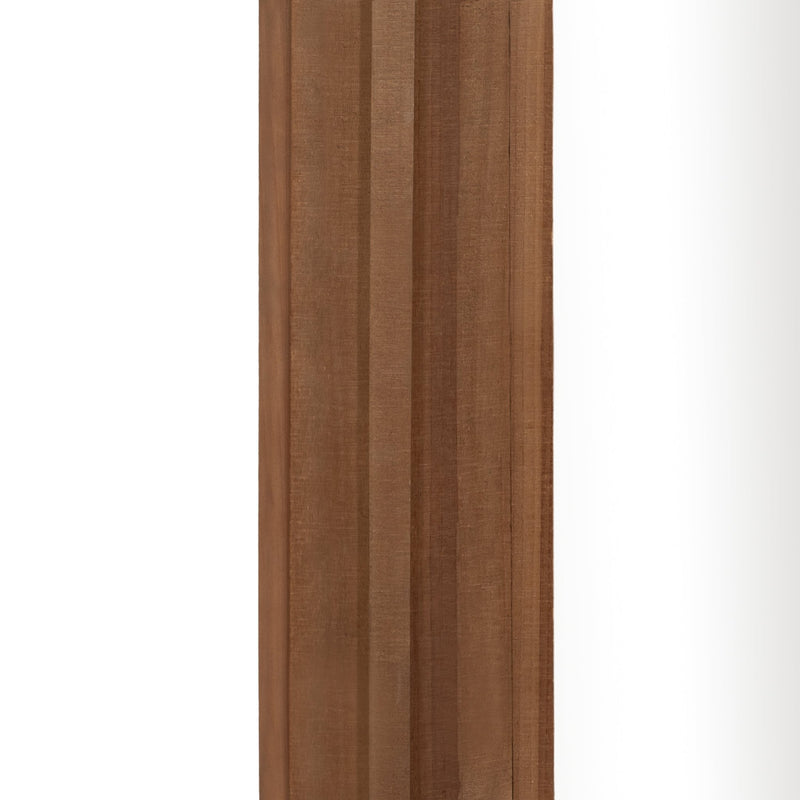 WOOD FRAME 24 X 36" WALL MIRROR, BROWN WB - Al Rugaib Furniture