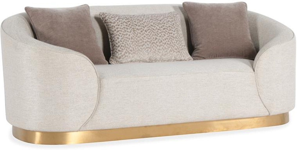 Wood Frame Upholstered Beige Loveseat KD Sofas & Loveseats| Magnussen