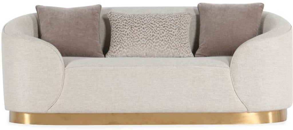 Wood Frame Upholstered Beige Loveseat KD Sofas & Loveseats| Magnussen