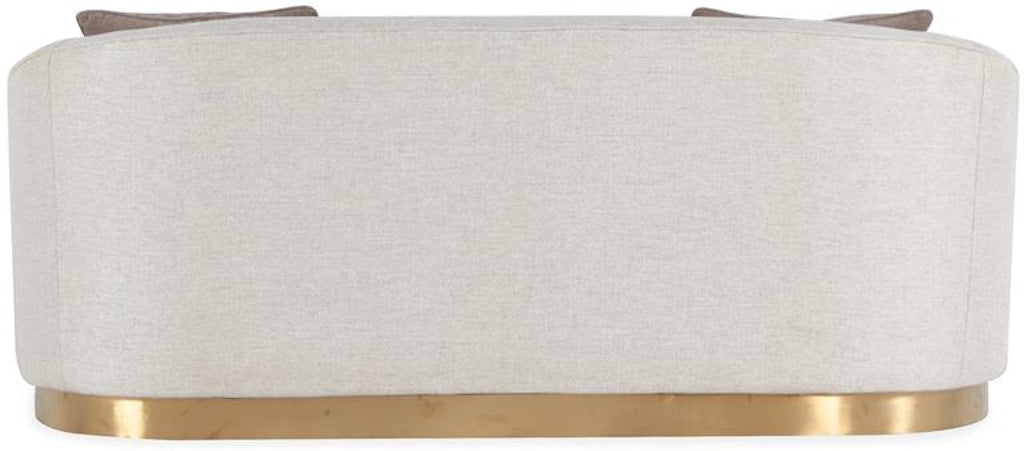 Wood Frame Upholstered Beige Loveseat KD Sofas & Loveseats| Magnussen