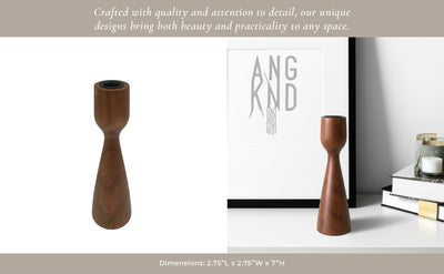 Wood Modern Taper Holder - Al Rugaib Furniture