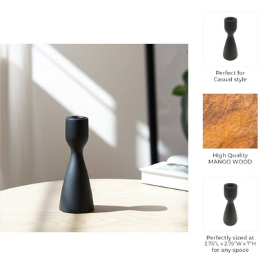 Wood Modern Taper Holder - Al Rugaib Furniture