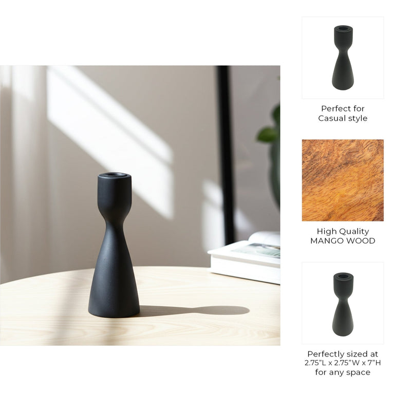 Wood Modern Taper Holder - Al Rugaib Furniture