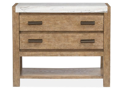 Wood Open Nightstand - Al Rugaib Furniture