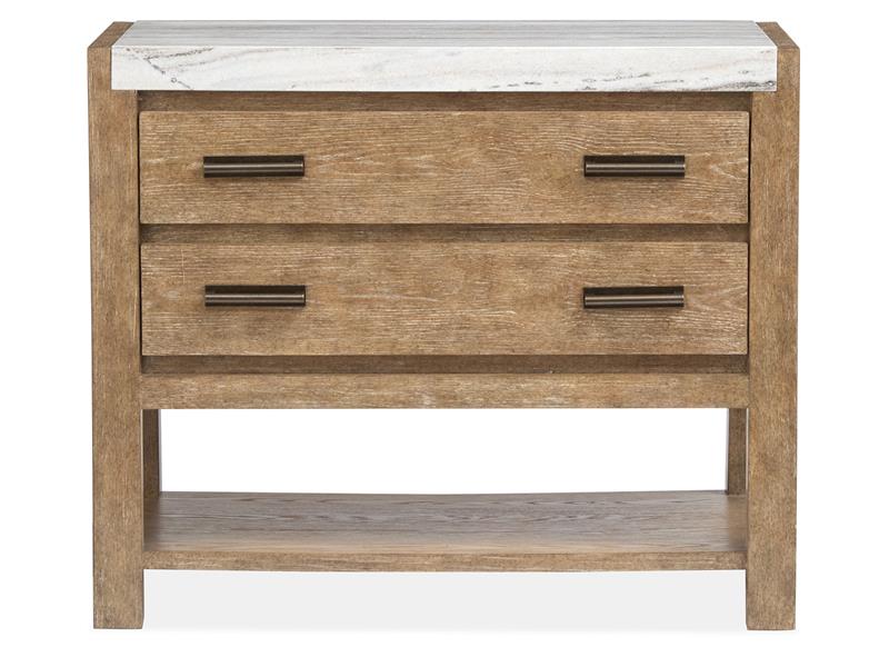 Wood Open Nightstand - Al Rugaib Furniture