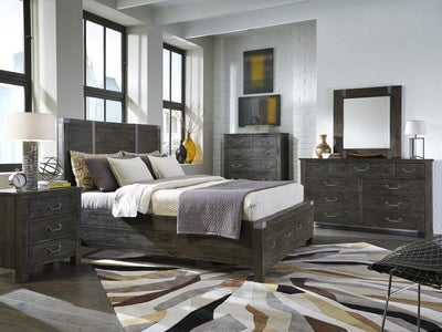 Wood Open Nightstand - Al Rugaib Furniture