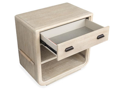 Wood Open Nightstand - Al Rugaib Furniture