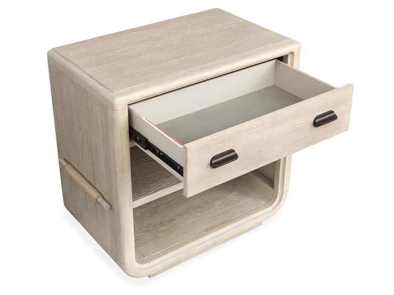 Wood Open Nightstand - Al Rugaib Furniture