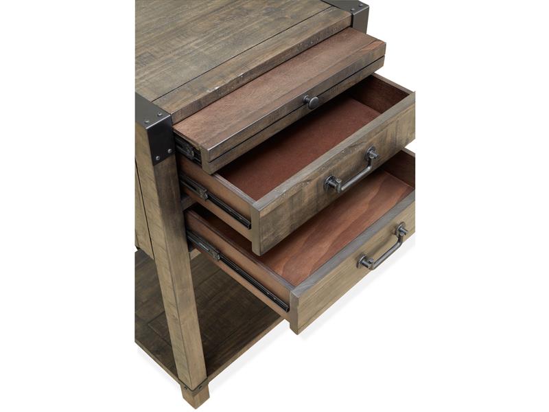 Wood Open Nightstand - Al Rugaib Furniture