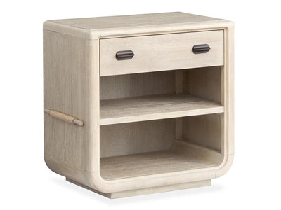 Wood Open Nightstand - Al Rugaib Furniture
