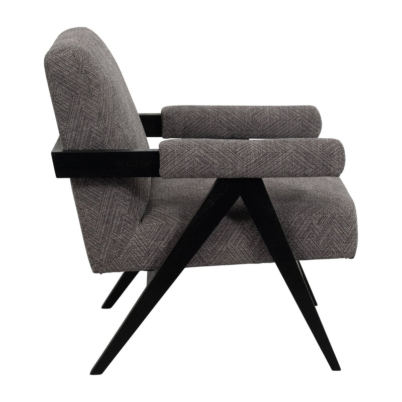 WOOD - SCANDINAVIAN ACCENT CHAIR - GRAY - Al Rugaib Furniture