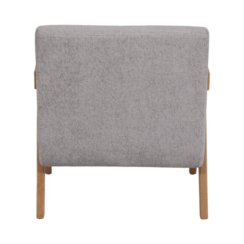 Wood - Scandinavian Accent Chair, Gray - Al Rugaib Furniture