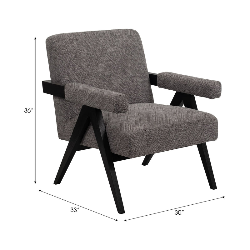 WOOD - SCANDINAVIAN ACCENT CHAIR - GRAY - Al Rugaib Furniture