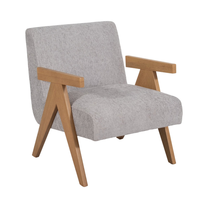 Wood - Scandinavian Accent Chair, Gray - Al Rugaib Furniture