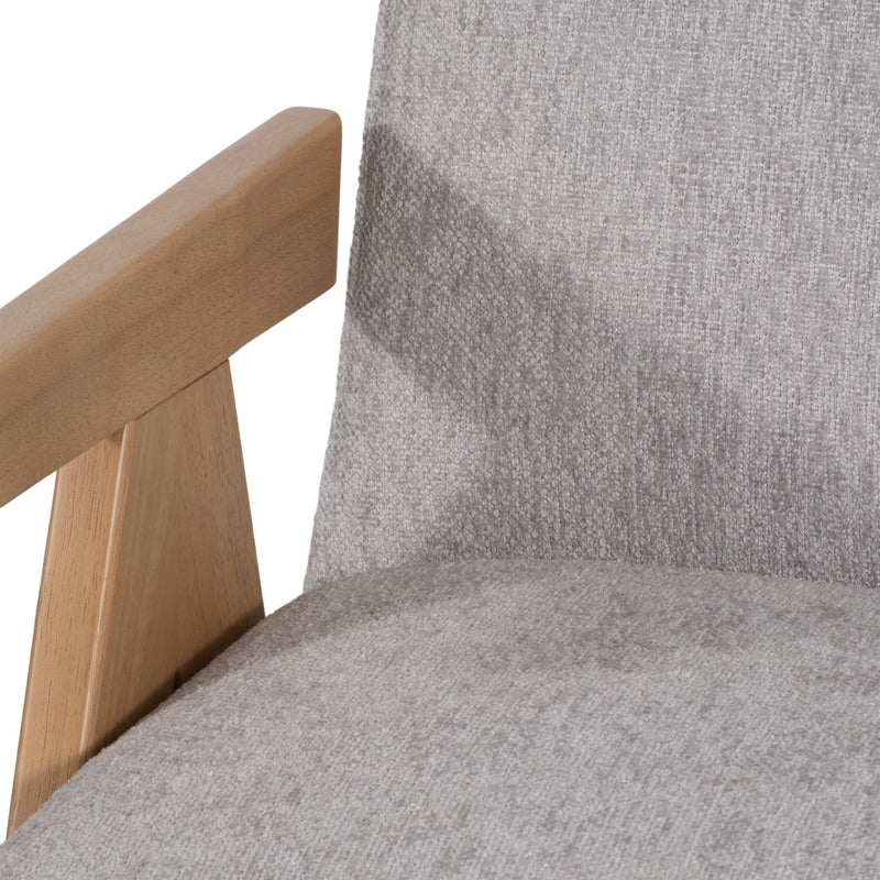 Wood - Scandinavian Accent Chair, Gray - Al Rugaib Furniture