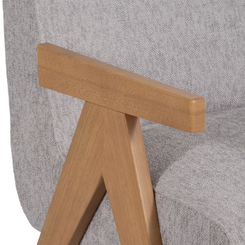 Wood - Scandinavian Accent Chair, Gray - Al Rugaib Furniture