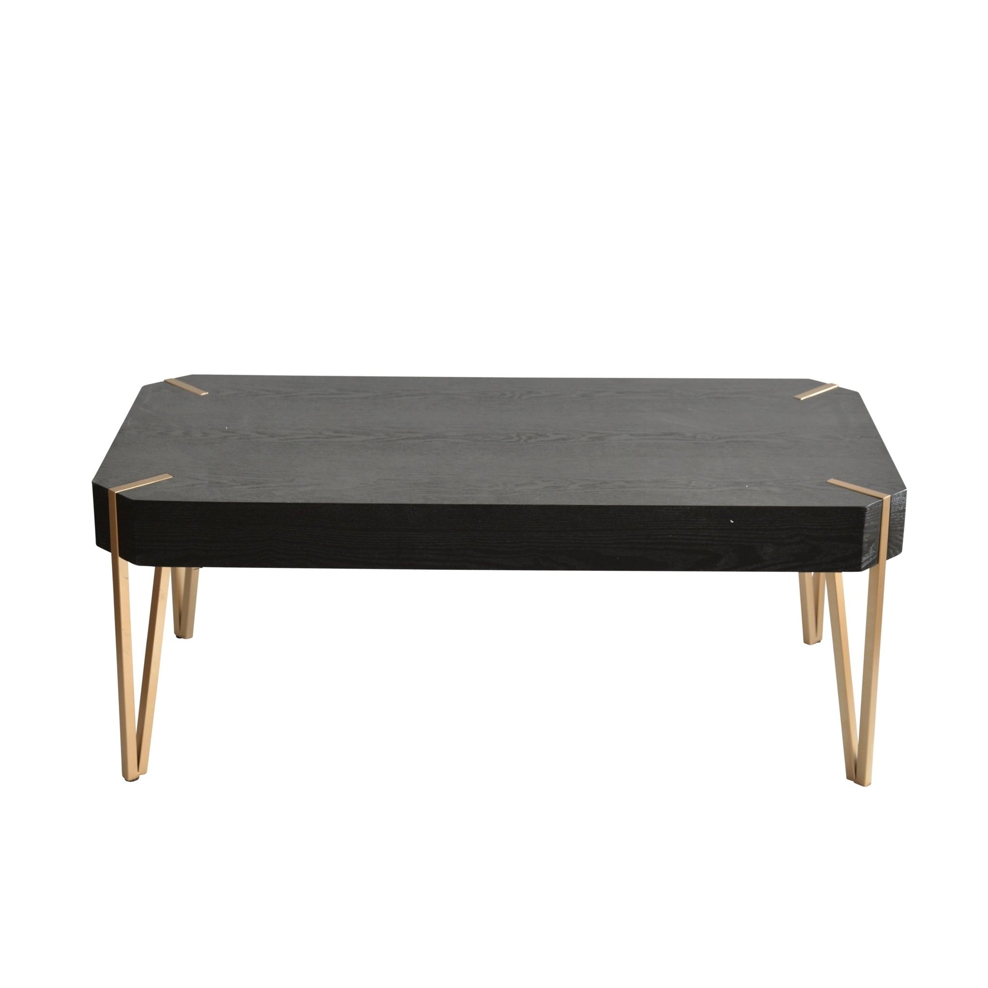 WOODEN 46" COCKTAIL TABLE, BLACK- KD Accent & End Tables| Sagebrook Home