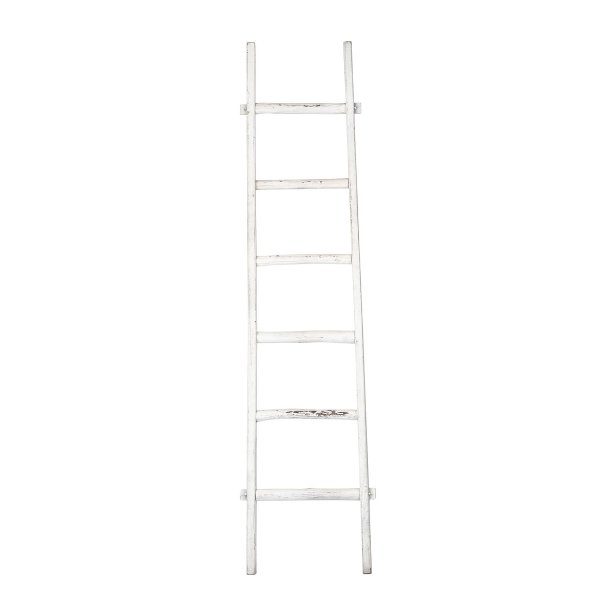 WOODEN , DECORATIVE 76" LADDER, WHITE Table Decors| Sagebrook Home