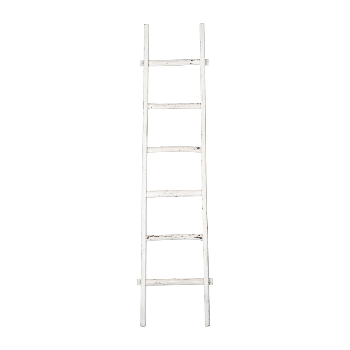 WOODEN , DECORATIVE 76" LADDER, WHITE Table Decors| Sagebrook Home