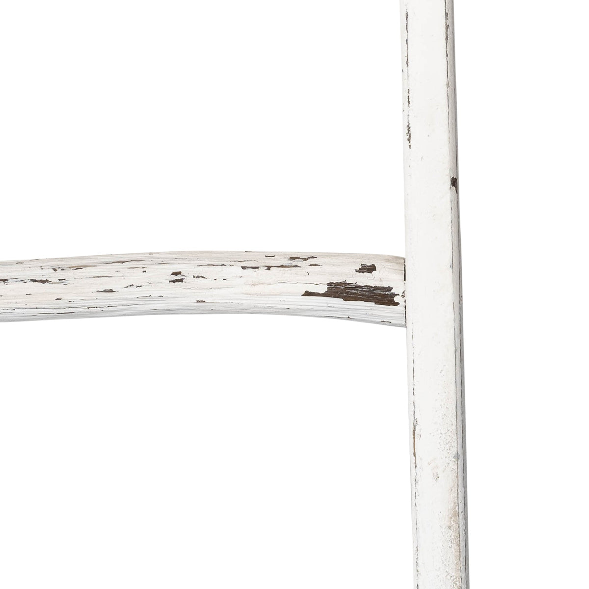 WOODEN , DECORATIVE 76" LADDER, WHITE Table Decors| Sagebrook Home