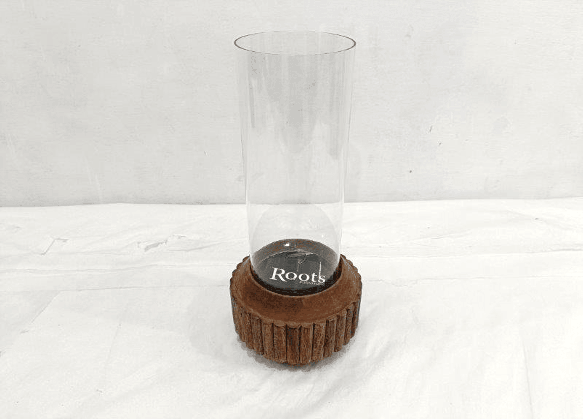 Wooden Wonder Hurricane Candle Holders| Roots Furniture
